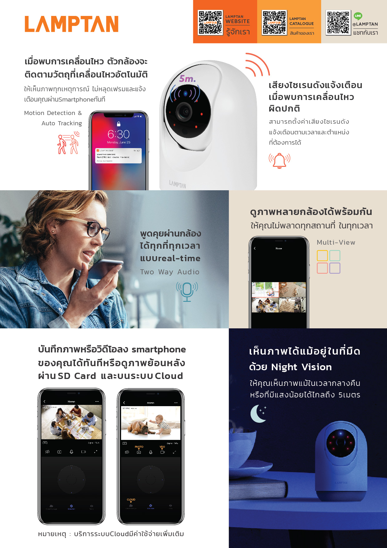 lamptan smart wifi camera